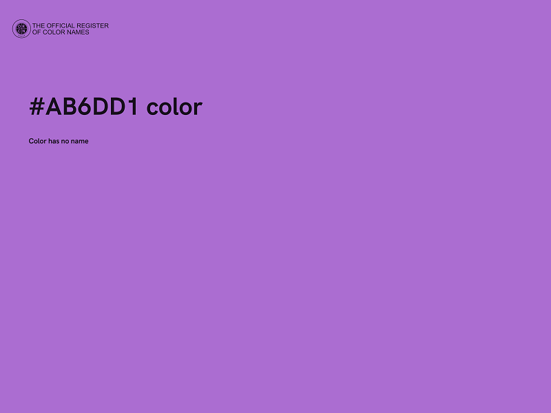 #AB6DD1 color image