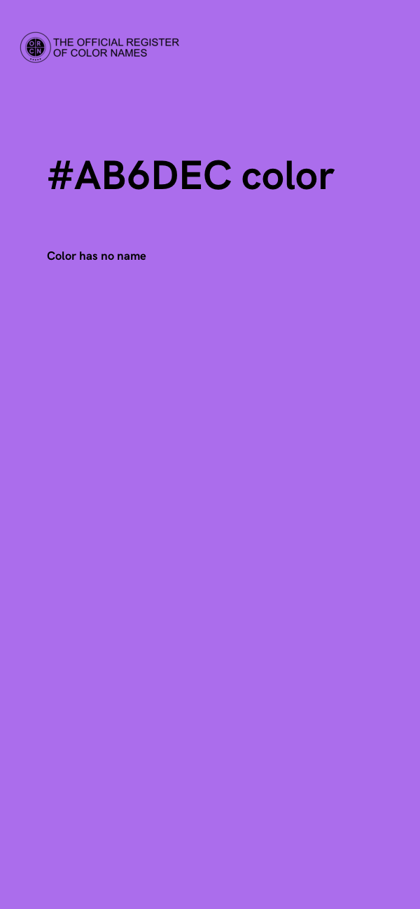 #AB6DEC color image