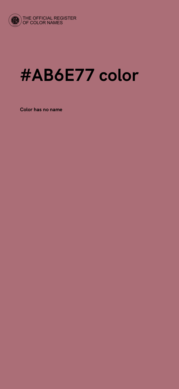 #AB6E77 color image