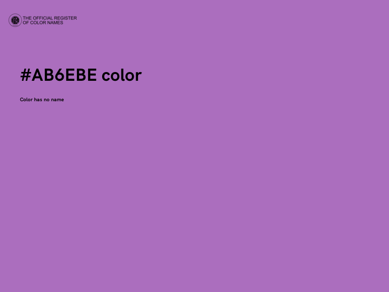 #AB6EBE color image