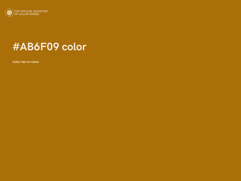 #AB6F09 color image