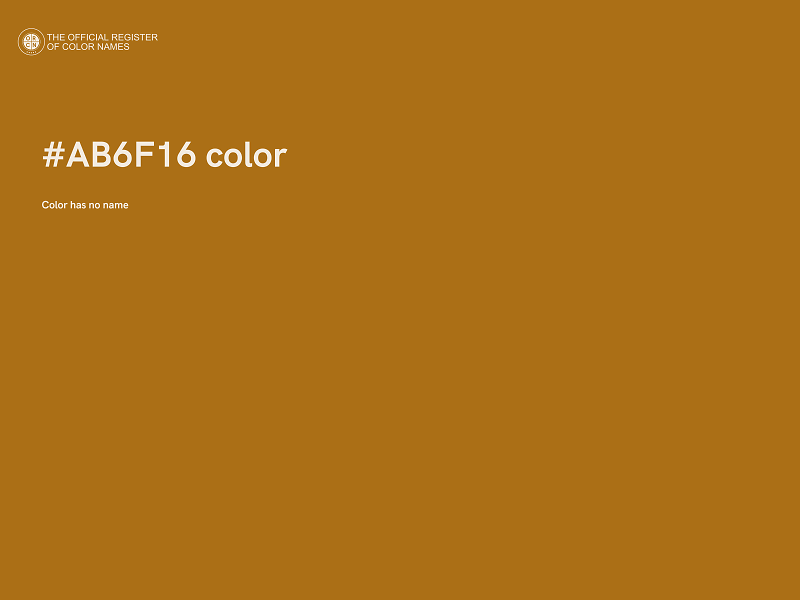 #AB6F16 color image