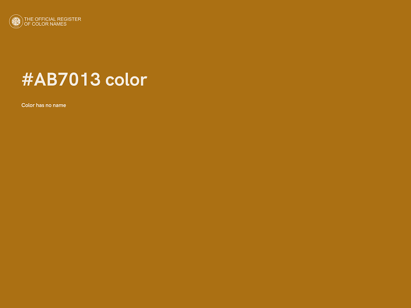 #AB7013 color image