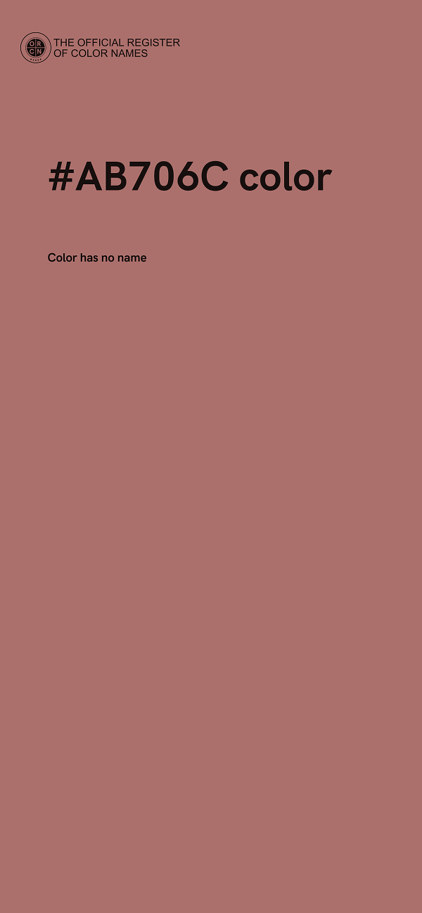#AB706C color image