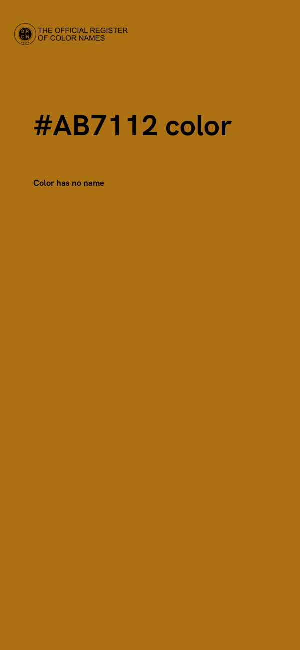 #AB7112 color image