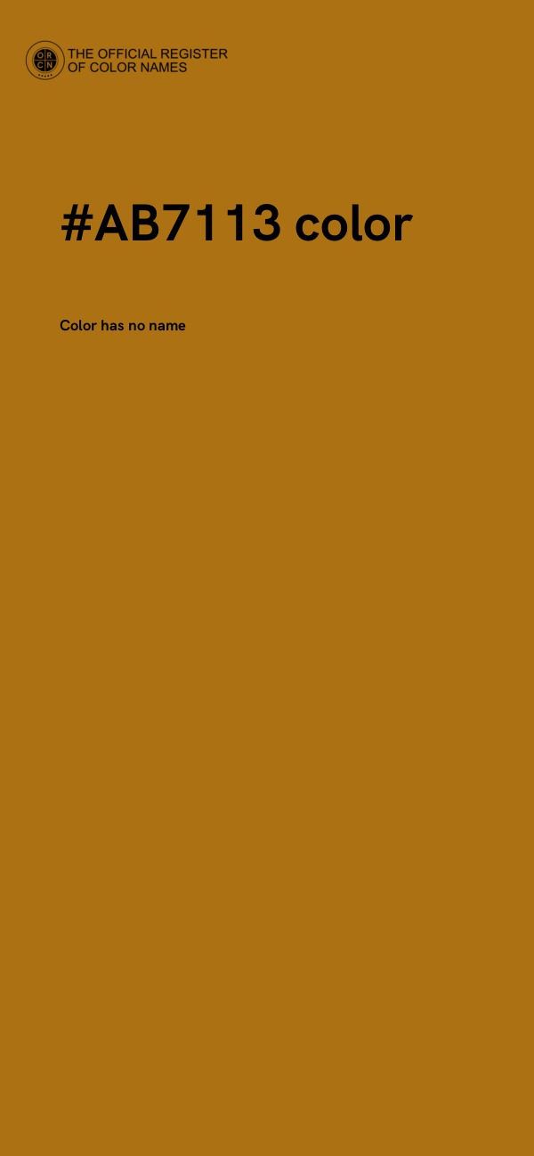 #AB7113 color image