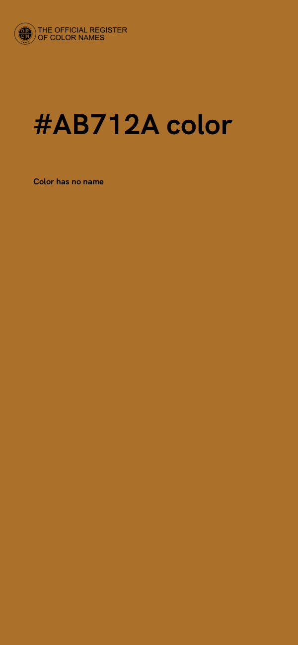 #AB712A color image