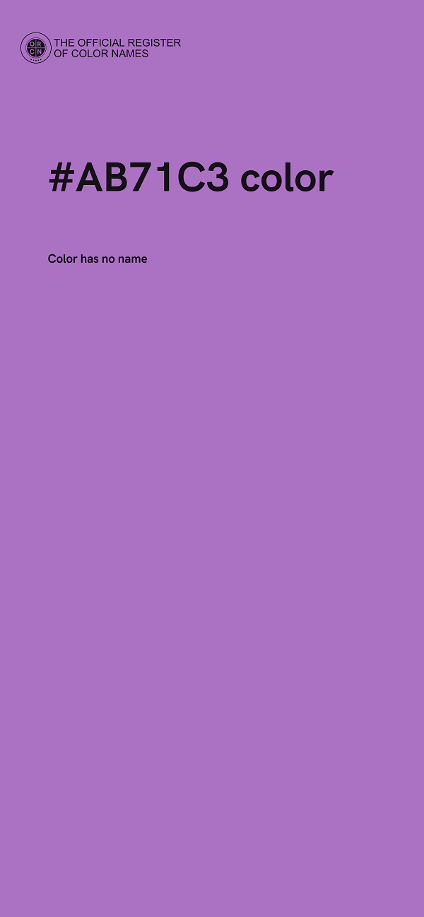 #AB71C3 color image