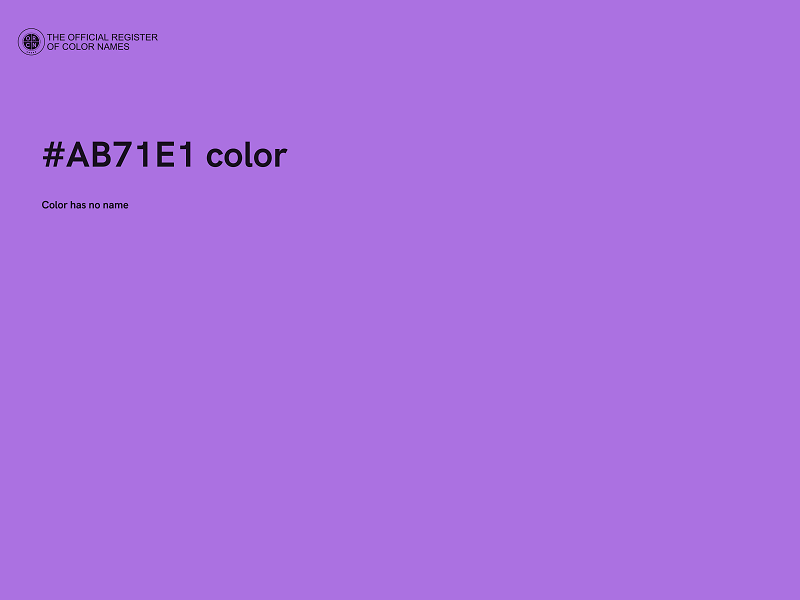 #AB71E1 color image