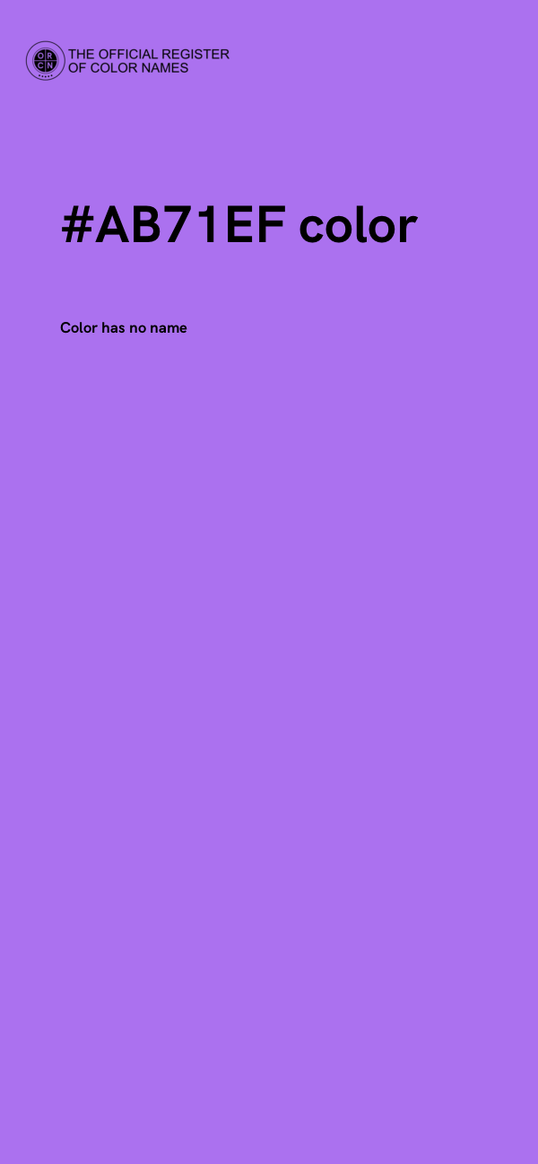#AB71EF color image