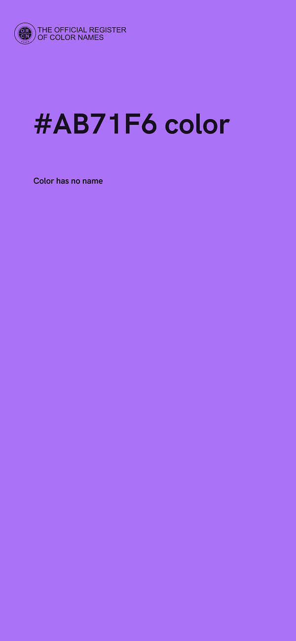 #AB71F6 color image