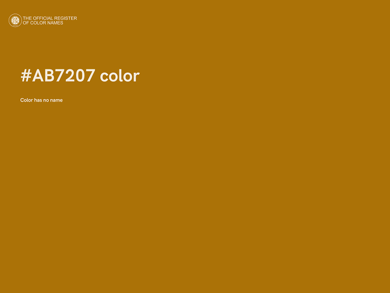 #AB7207 color image