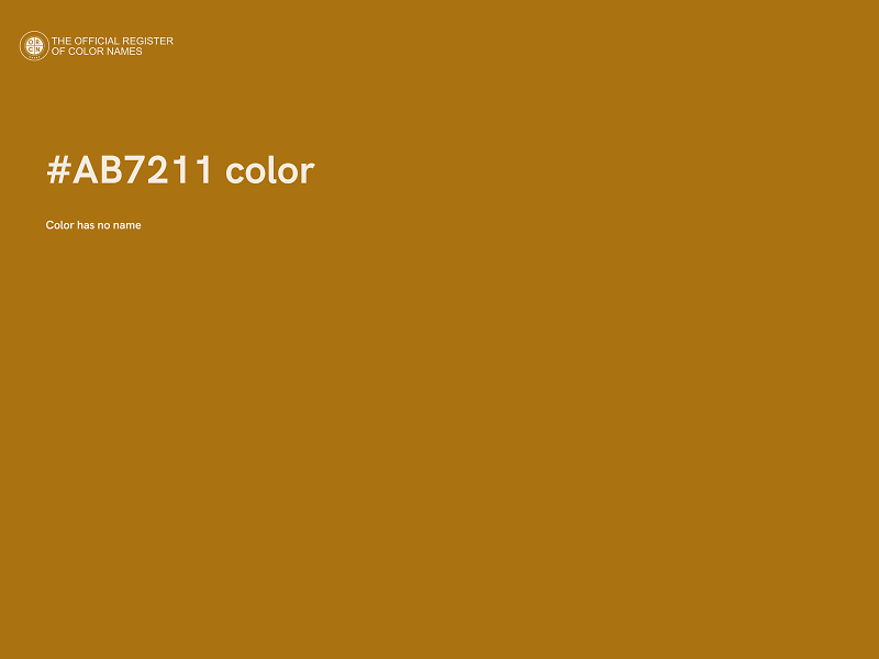#AB7211 color image