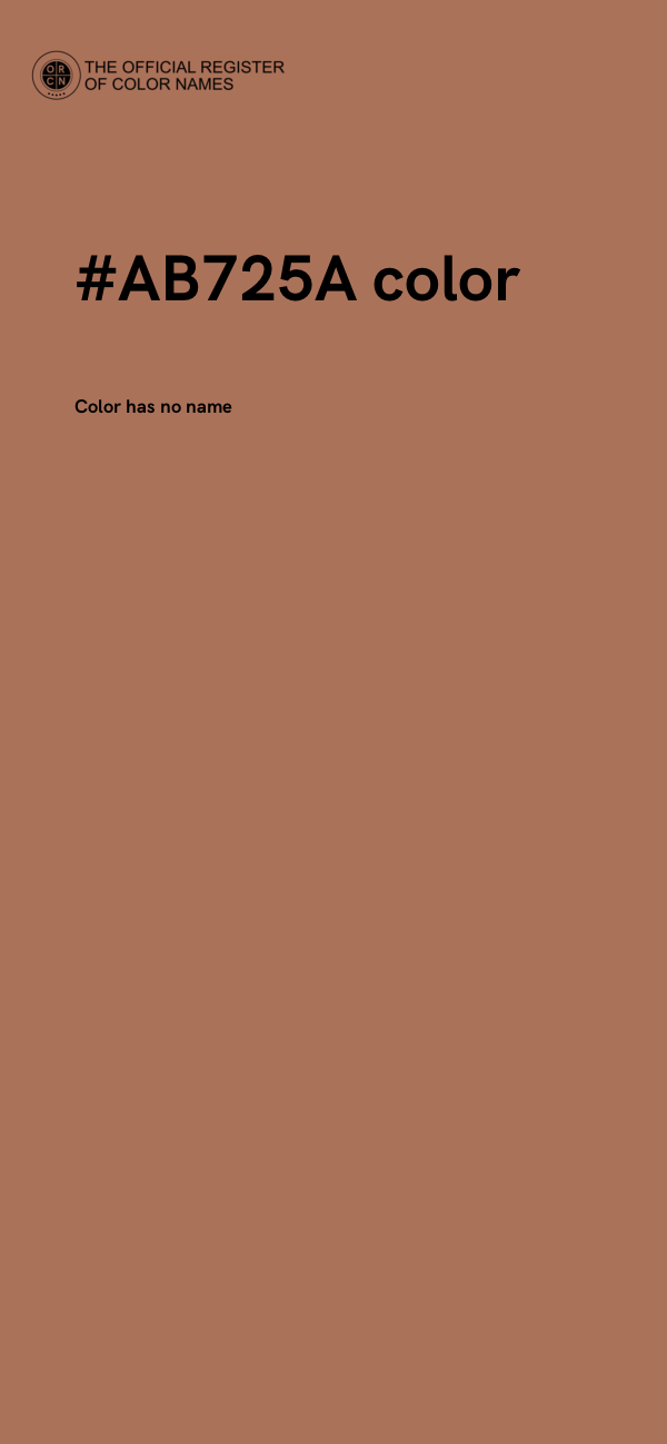 #AB725A color image