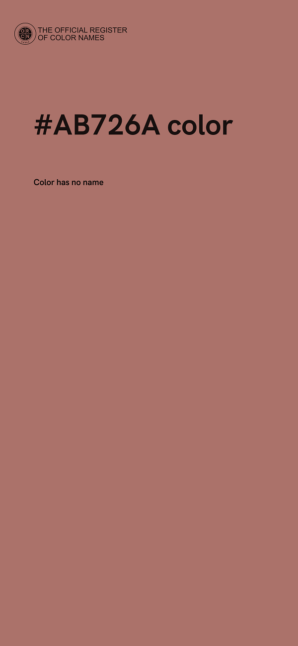 #AB726A color image
