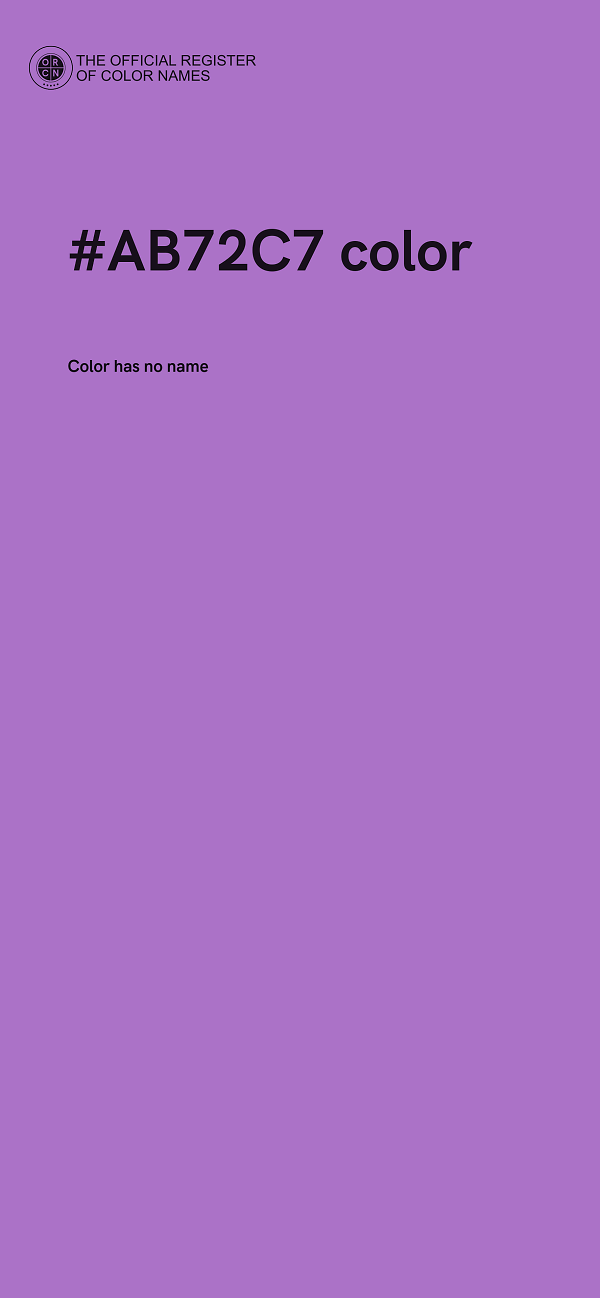 #AB72C7 color image