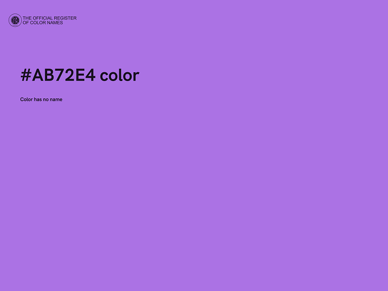 #AB72E4 color image