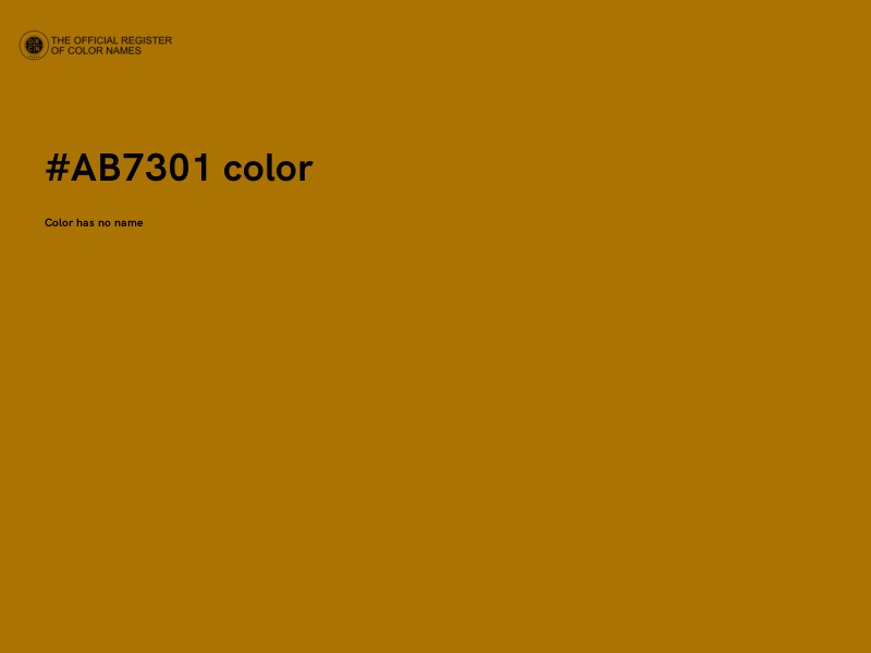 #AB7301 color image