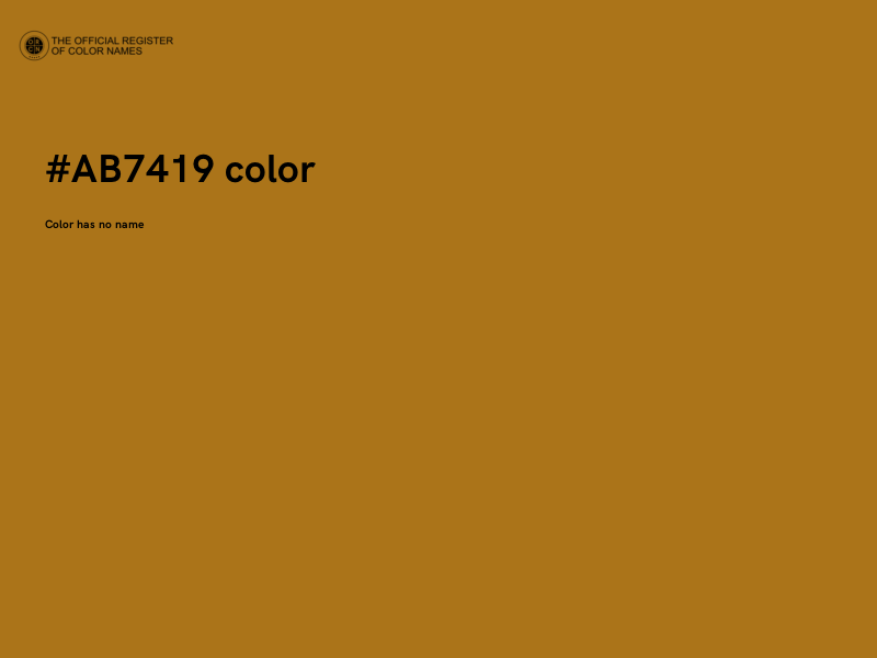 #AB7419 color image