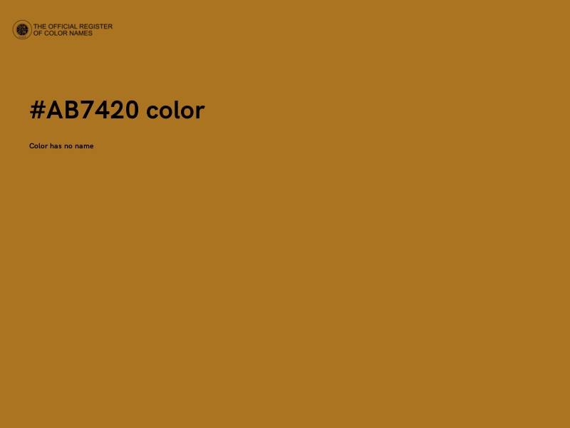 #AB7420 color image