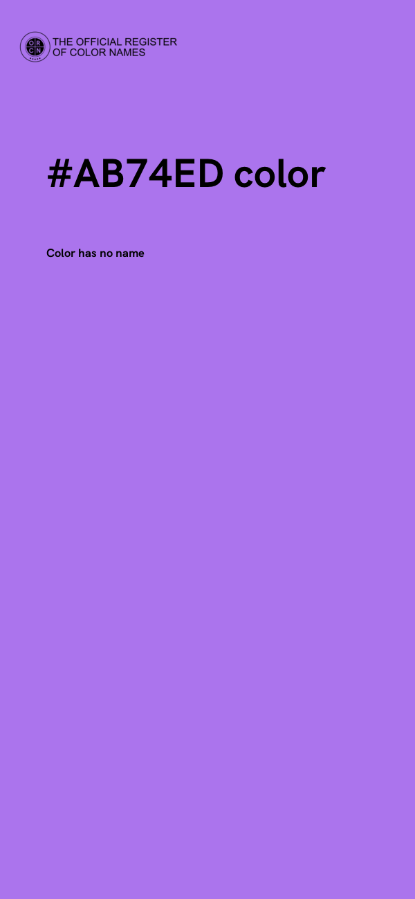 #AB74ED color image