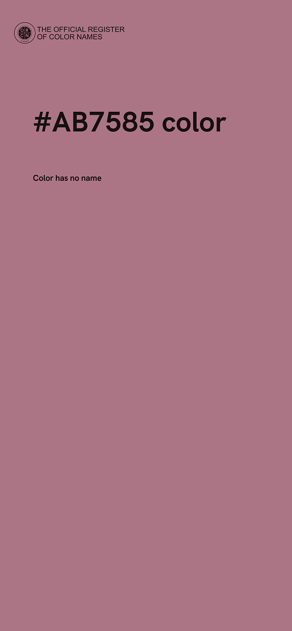 #AB7585 color image