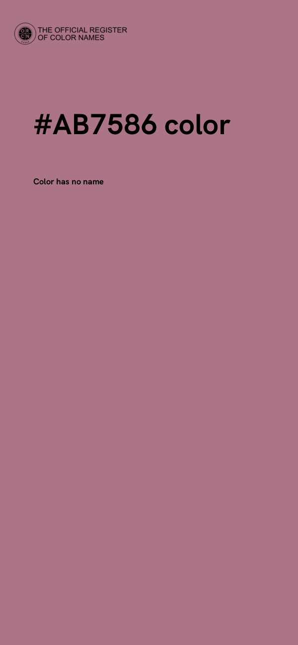 #AB7586 color image