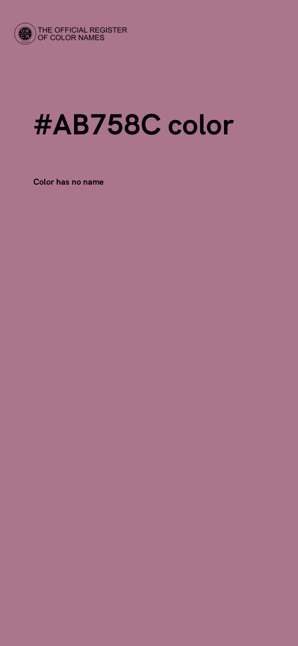#AB758C color image