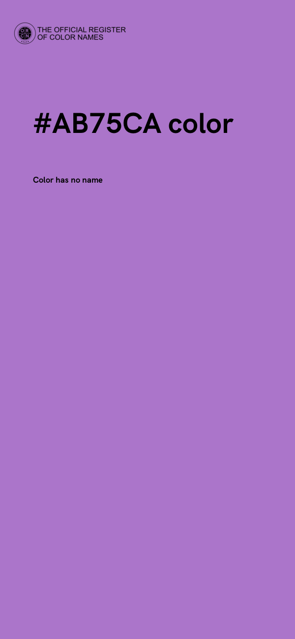 #AB75CA color image
