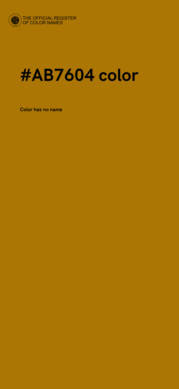 #AB7604 color image
