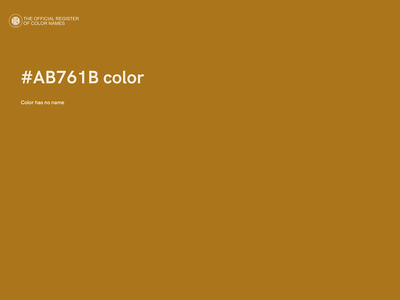 #AB761B color image