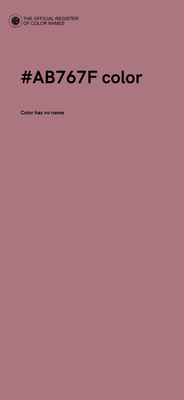 #AB767F color image