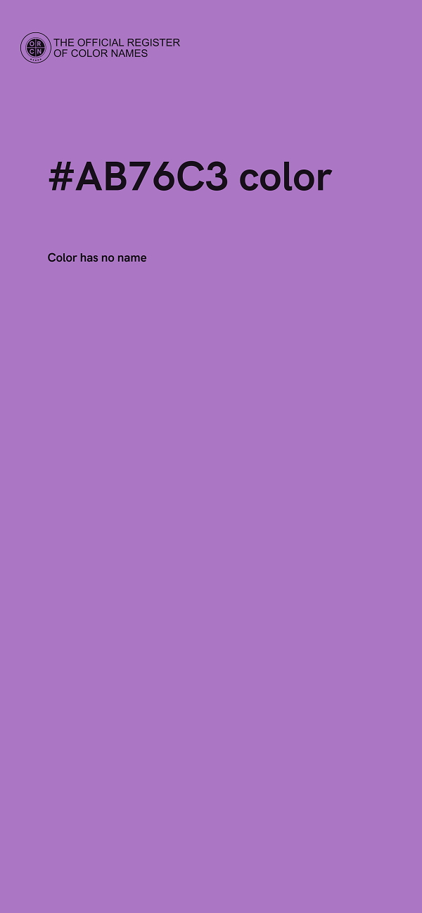 #AB76C3 color image