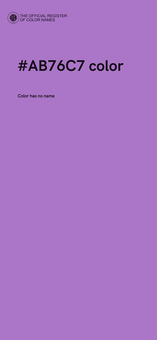 #AB76C7 color image