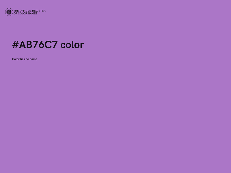 #AB76C7 color image