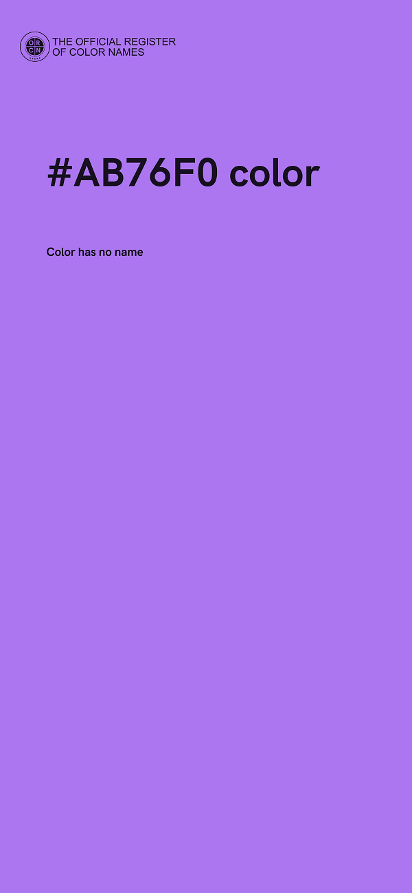 #AB76F0 color image