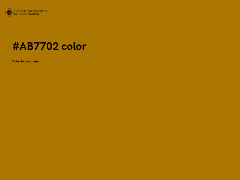 #AB7702 color image