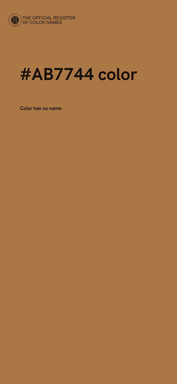 #AB7744 color image