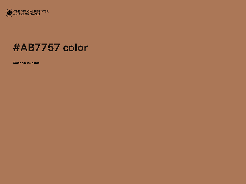 #AB7757 color image