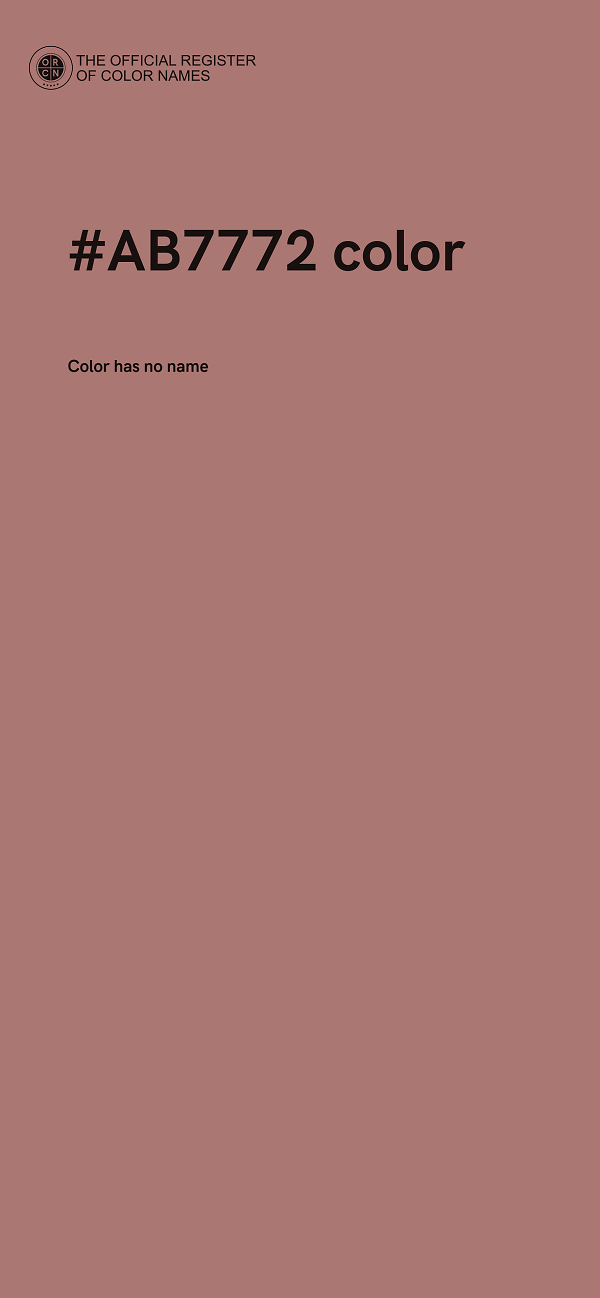 #AB7772 color image