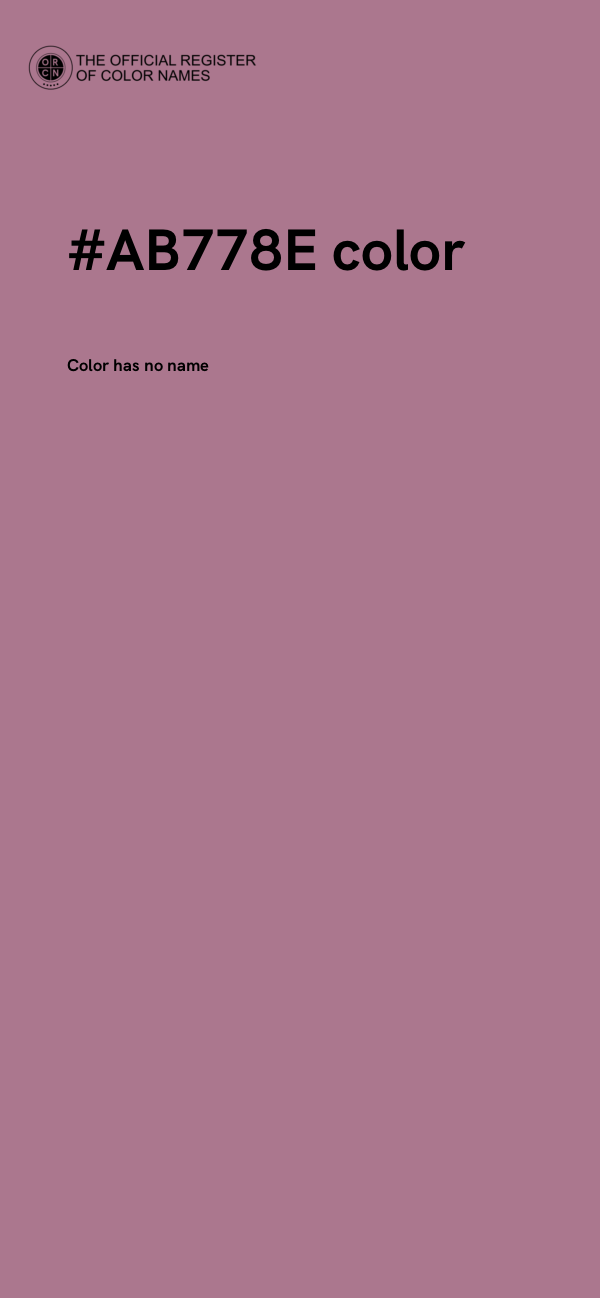 #AB778E color image