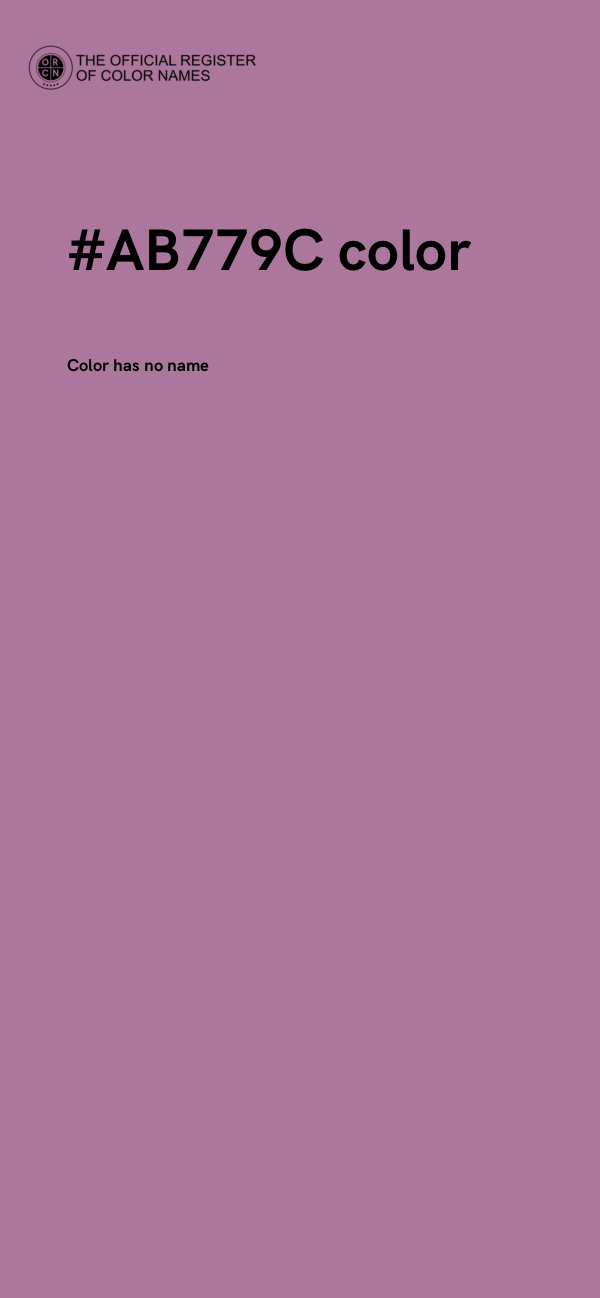 #AB779C color image