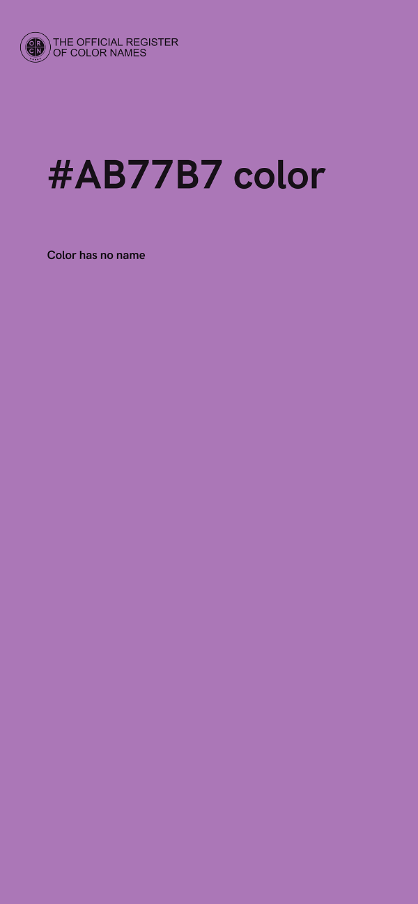 #AB77B7 color image