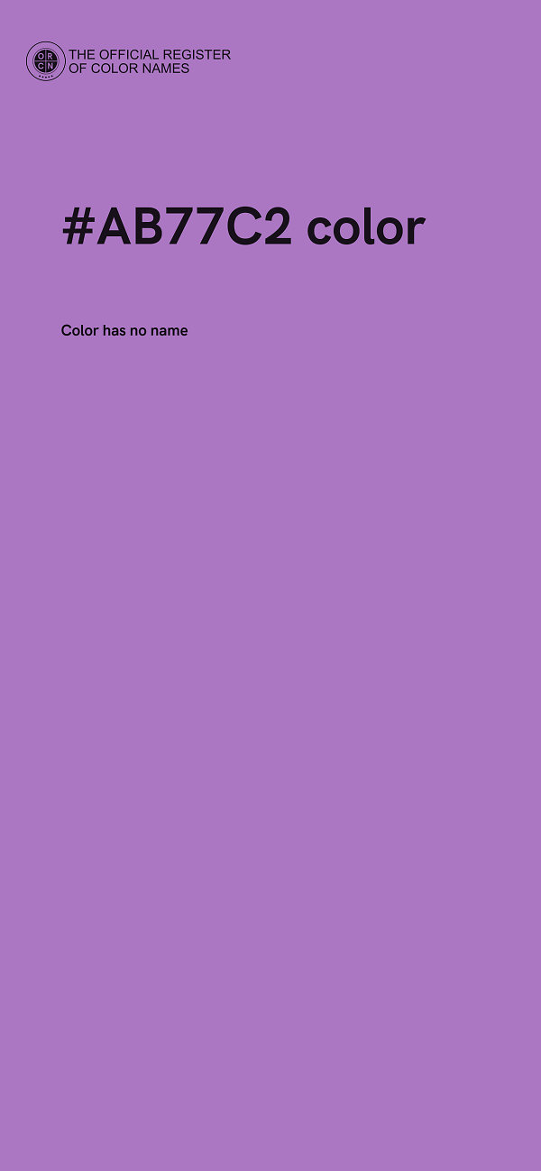 #AB77C2 color image