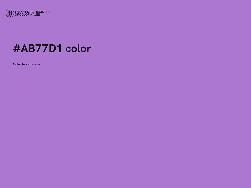 #AB77D1 color image