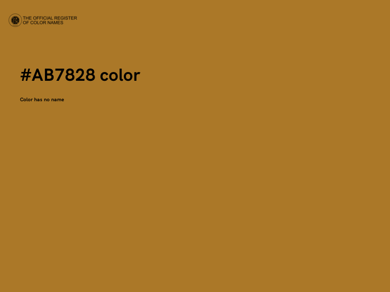 #AB7828 color image