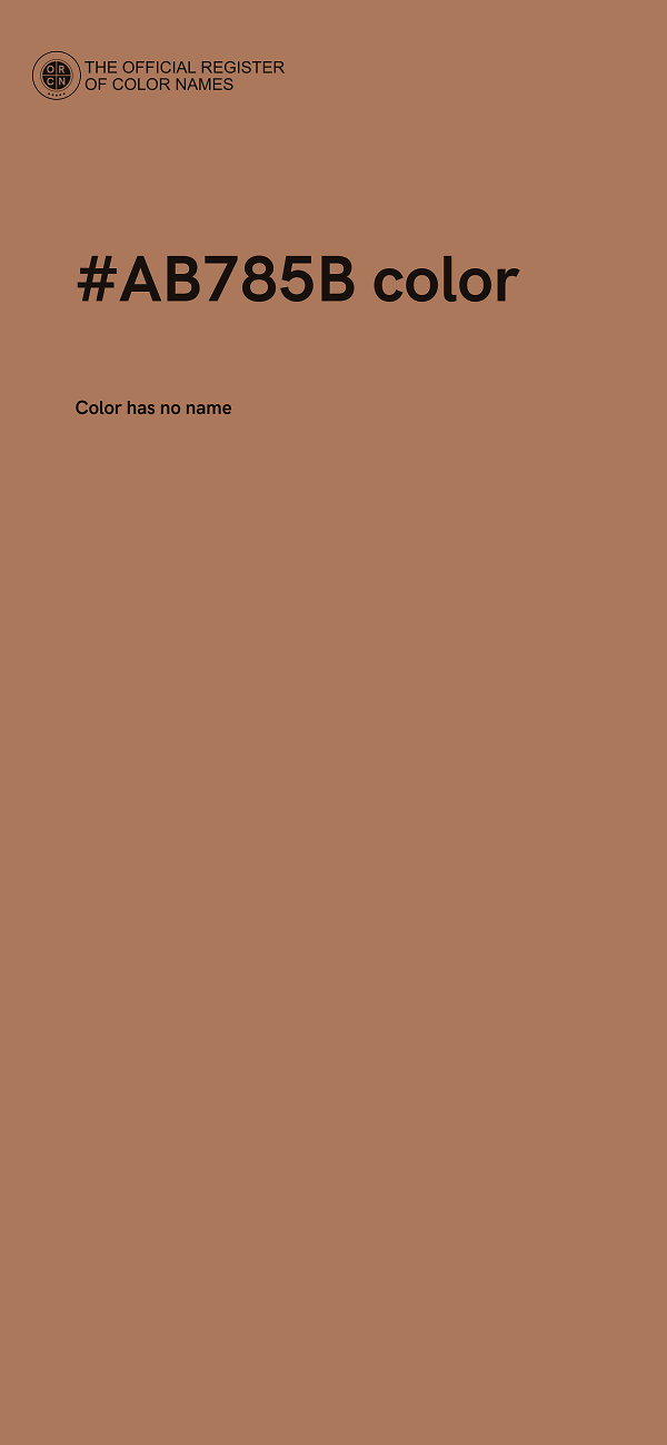 #AB785B color image