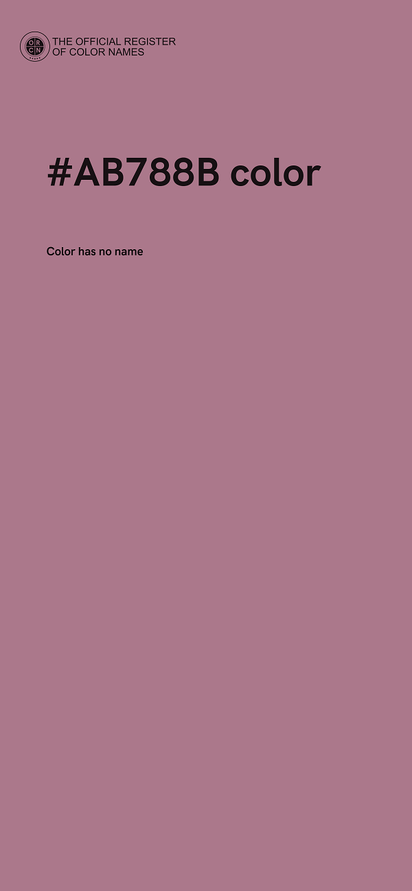 #AB788B color image