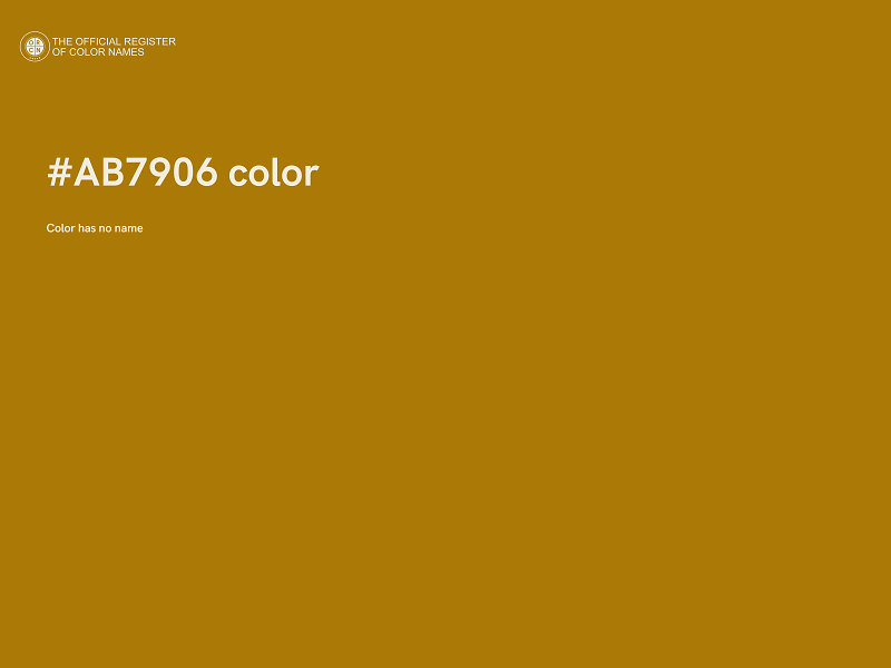 #AB7906 color image