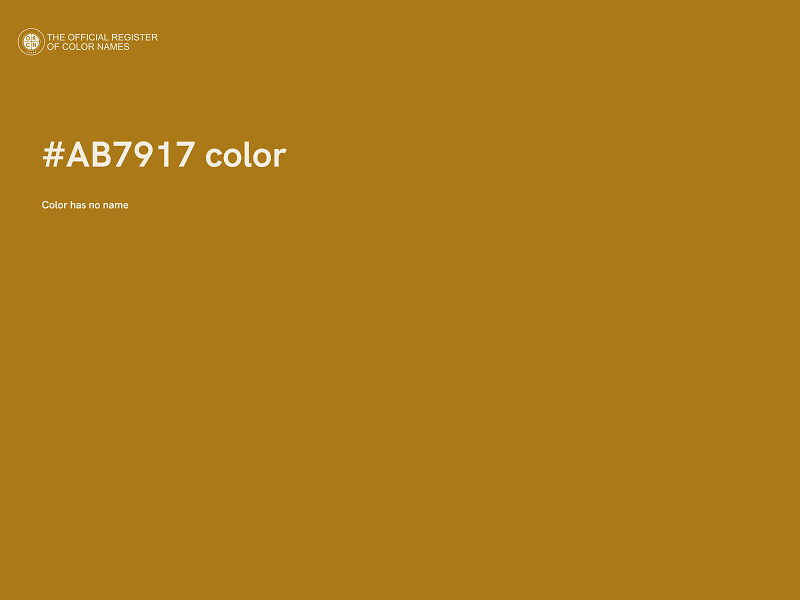 #AB7917 color image